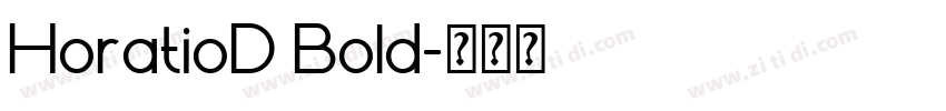 HoratioD Bold字体转换